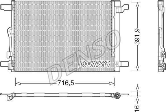 Denso DCN32024 - Конденсатор кондиционера autosila-amz.com