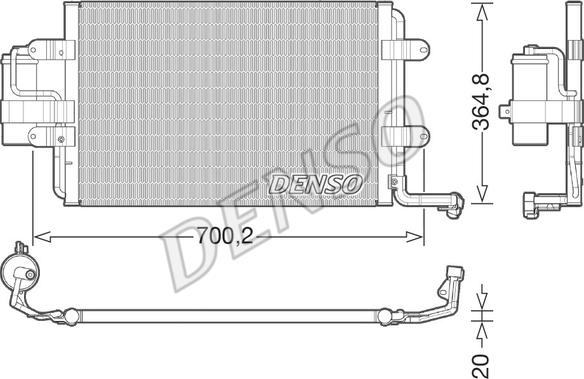 Denso DCN32021 - Конденсор autosila-amz.com