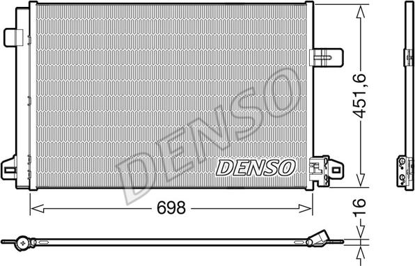 Denso DCN32028 - Конденсатор кондиционера autosila-amz.com