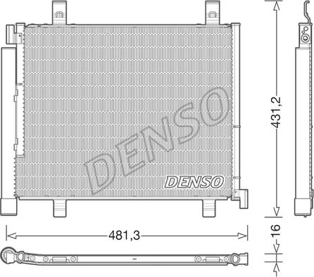 Denso DCN32023 - Конденсатор кондиционера autosila-amz.com