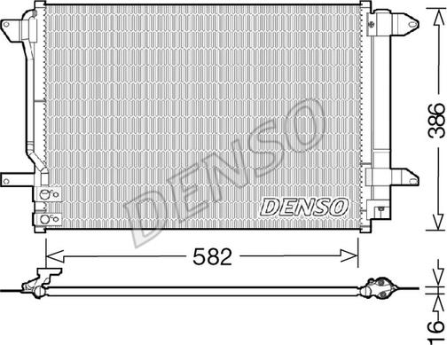 Denso DCN32027 - Конденсатор кондиционера autosila-amz.com