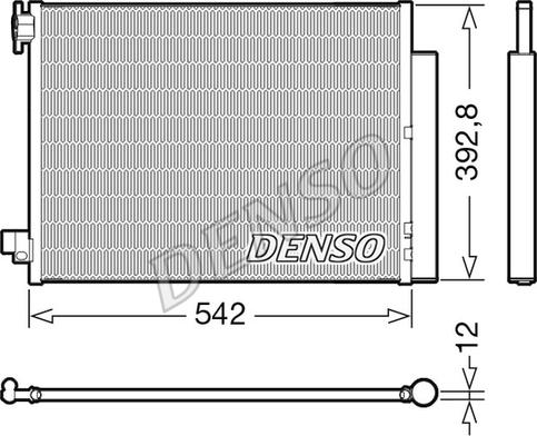 Denso DCN37004 - Конденсатор кондиционера autosila-amz.com