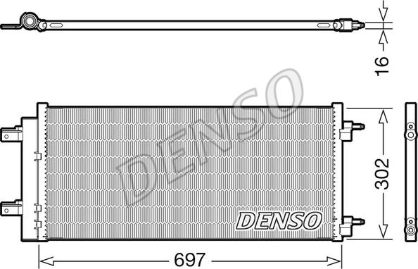 Denso DCN20044 - Конденсатор кондиционера autosila-amz.com