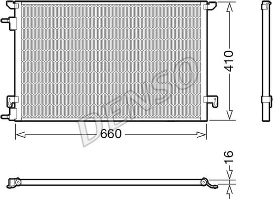 Denso DCN20045 - Конденсатор кондиционера autosila-amz.com