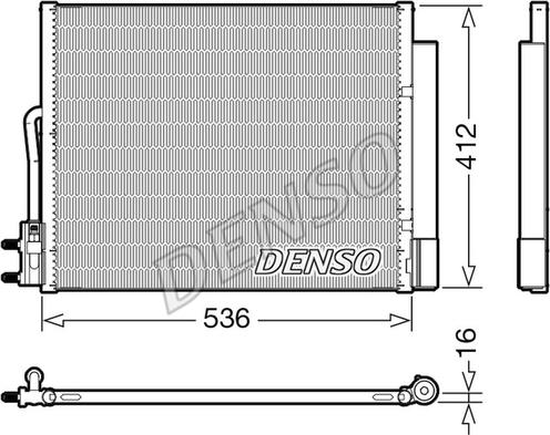 Denso DCN20043 - Конденсатор кондиционера autosila-amz.com