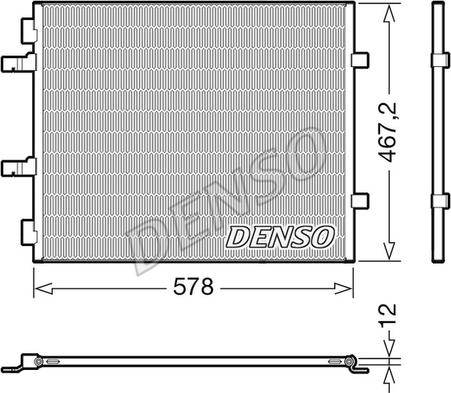 Denso DCN20042 - Конденсатор кондиционера autosila-amz.com