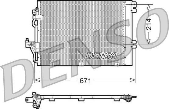 Denso DCN20009 - Конденсатор кондиционера autosila-amz.com