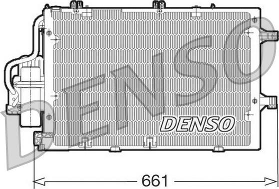 Denso DCN20015 - Конденсатор кондиционера autosila-amz.com