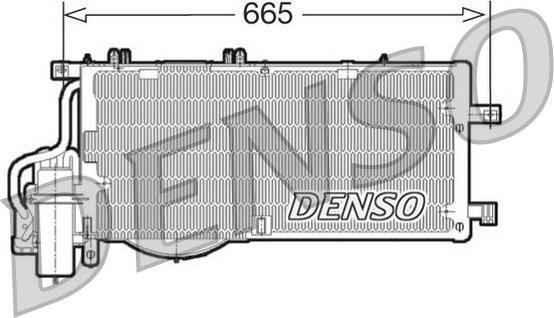 Denso DCN20016 - Конденсатор кондиционера autosila-amz.com