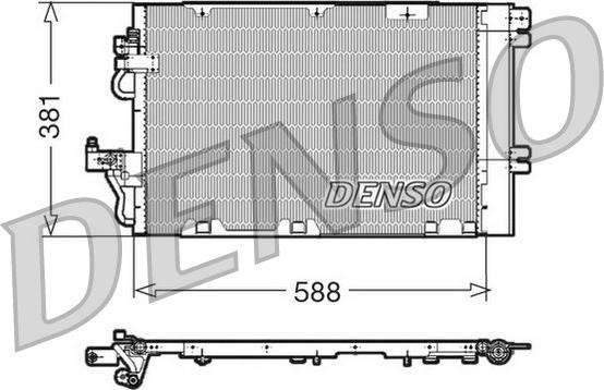 Denso DCN20010 - Конденсатор кондиционера autosila-amz.com