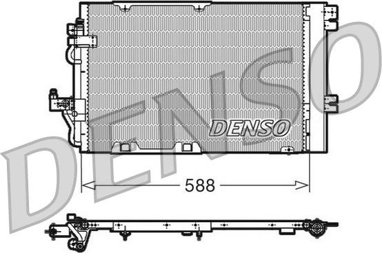 Denso DCN20011 - Конденсатор кондиционера autosila-amz.com
