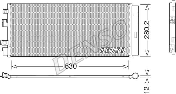 Denso DCN20018 - Конденсатор кондиционера autosila-amz.com