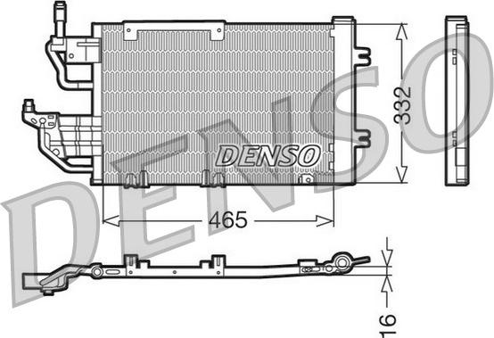 Denso DCN20013 - Конденсатор кондиционера autosila-amz.com