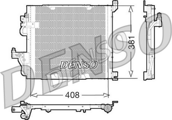 Denso DCN20012 - Конденсатор кондиционера autosila-amz.com