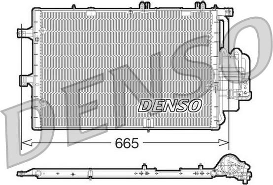 Denso DCN20017 - Конденсатор кондиционера autosila-amz.com