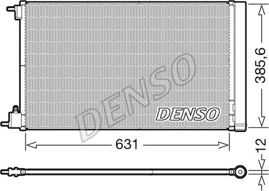 Denso DCN20039 - Конденсатор кондиционера autosila-amz.com
