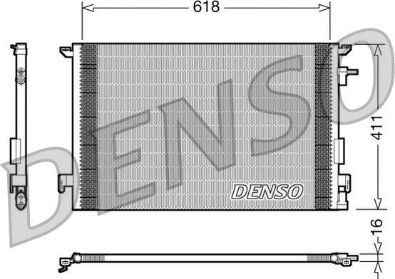 Denso DCN20031 - Конденсатор кондиционера autosila-amz.com