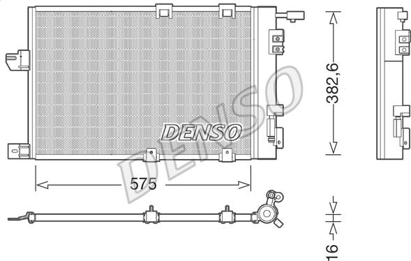 Denso DCN20038 - Конденсатор кондиционера autosila-amz.com