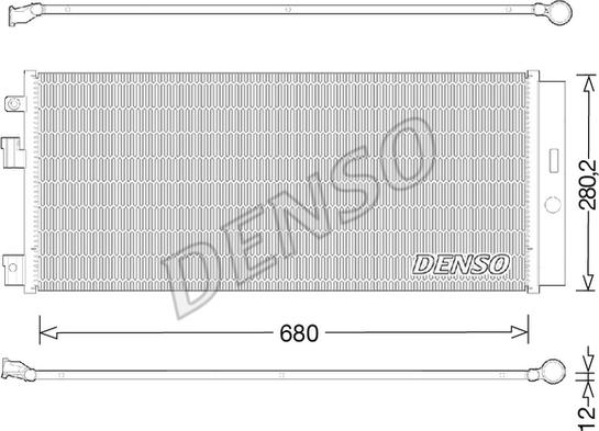 Denso DCN20023 - Конденсатор кондиционера autosila-amz.com