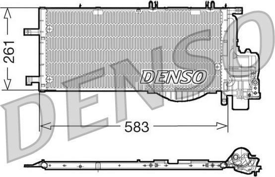 Denso DCN20022 - Конденсатор кондиционера autosila-amz.com