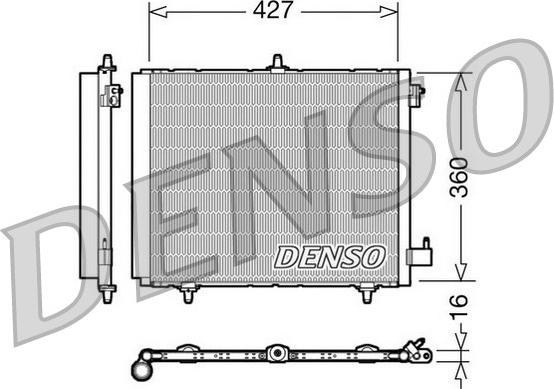 Denso DCN21009 - Конденсатор кондиционера autosila-amz.com