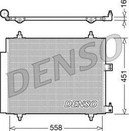 Denso DCN21005 - Конденсатор кондиционера autosila-amz.com