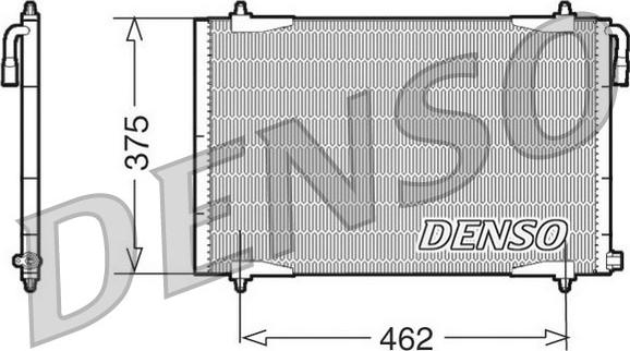 Denso DCN21006 - Конденсатор кондиционера autosila-amz.com