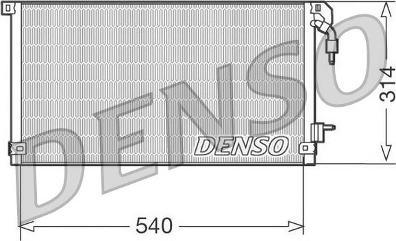 Denso DCN21003 - Конденсатор кондиционера autosila-amz.com