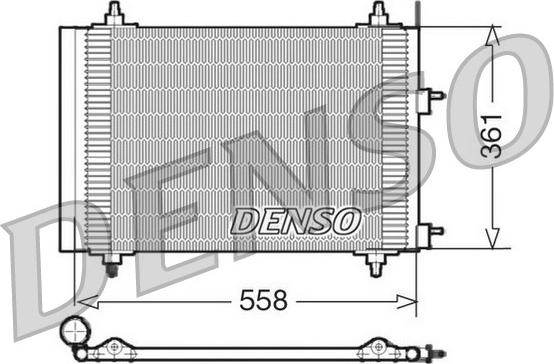 Denso DCN21015 - Конденсатор кондиционера autosila-amz.com