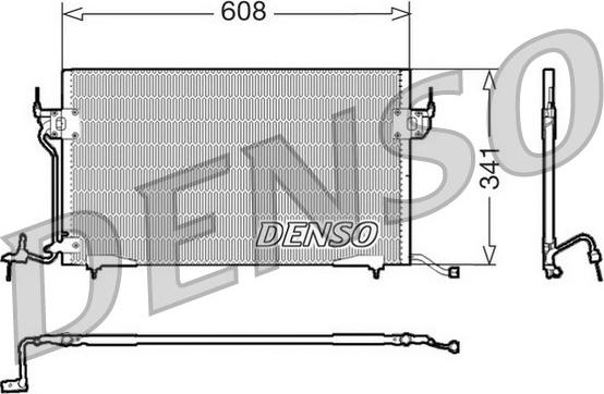 Denso DCN21010 - Конденсатор кондиционера autosila-amz.com