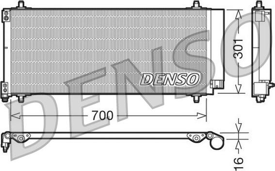 Denso DCN21027 - Конденсор autosila-amz.com