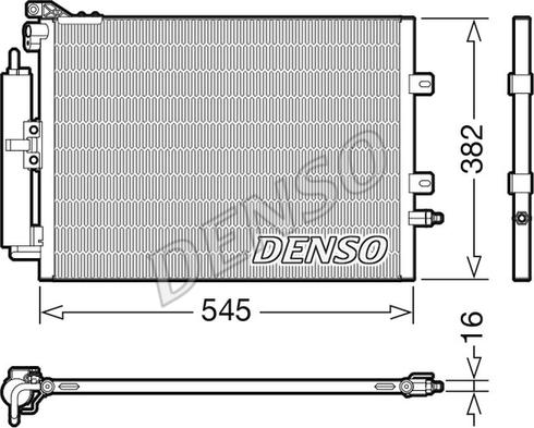Denso DCN23040 - Конденсатор кондиционера autosila-amz.com