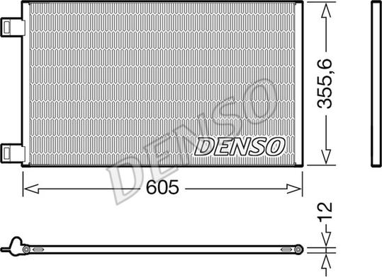 Denso DCN23041 - Конденсатор кондиционера autosila-amz.com
