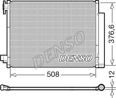 Denso DCN23052 - Конденсатор кондиционера autosila-amz.com