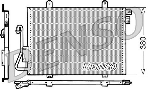 Denso DCN23006 - Конденсатор кондиционера autosila-amz.com