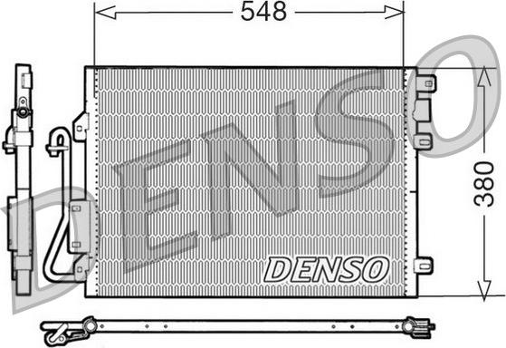 Denso DCN23008 - Конденсатор кондиционера autosila-amz.com