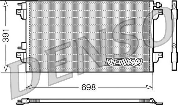 Denso DCN23015 - Конденсатор кондиционера autosila-amz.com