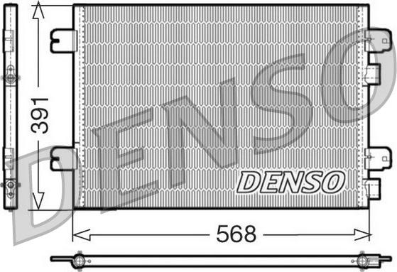 Denso DCN23011 - Конденсатор кондиционера autosila-amz.com