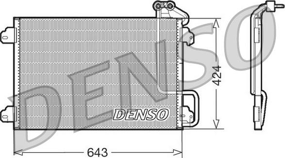 Denso DCN23013 - Конденсатор кондиционера autosila-amz.com