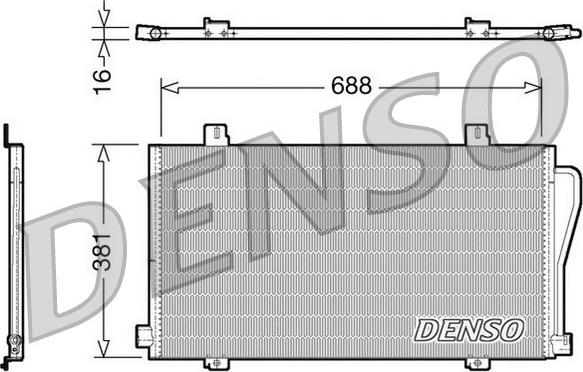 Denso DCN23017 - Конденсатор кондиционера autosila-amz.com