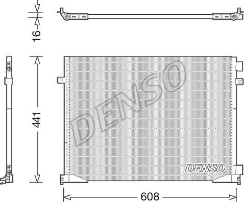 Denso DCN23035 - Конденсатор кондиционера autosila-amz.com