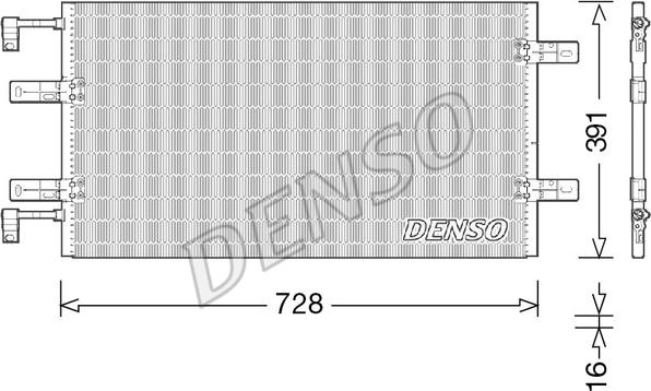 Denso DCN23036 - Конденсатор кондиционера autosila-amz.com