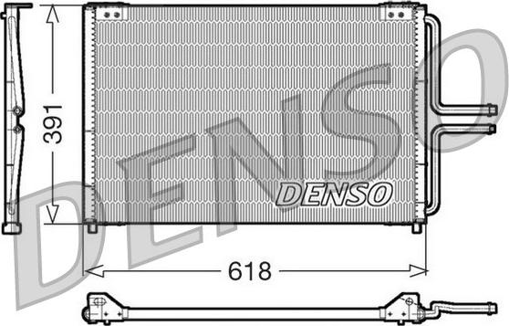 Denso DCN23020 - Конденсатор кондиционера autosila-amz.com