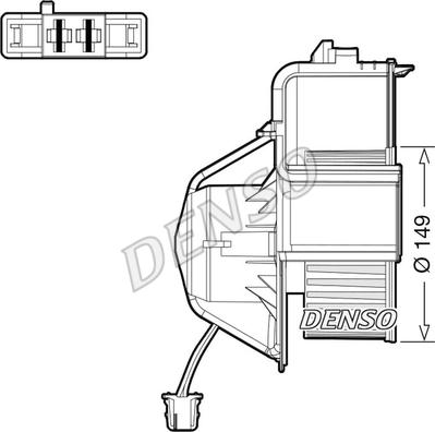 Denso DEA05007 - Вентилятор салона autosila-amz.com