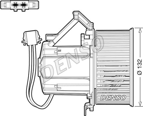 Denso DEA02009 - Вентилятор салона autosila-amz.com