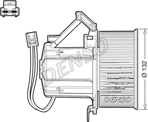Denso DEA02008 - Вентилятор салона autosila-amz.com