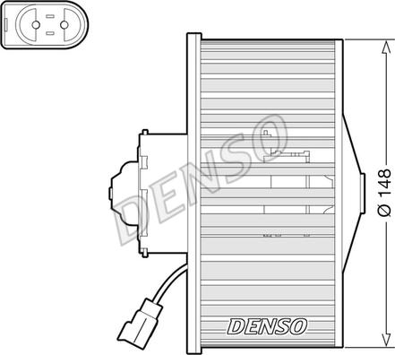 Denso DEA10054 - Вентилятор салона autosila-amz.com