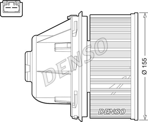 Denso DEA10053 - Вентилятор салона autosila-amz.com