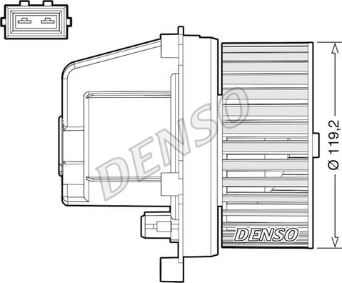 Denso DEA33003 - Вентилятор салона autosila-amz.com