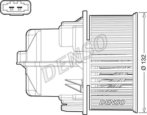 Denso DEA33002 - Вентилятор салона autosila-amz.com